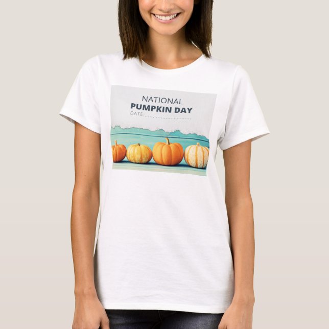 National Pumpkin day T-shirt  (Front)