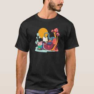 National Read a Book Day Cute Pig Elephant Reading T-Shirt