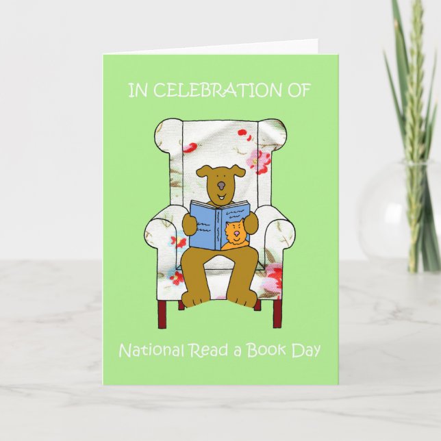 National Read a Book Day September 6th Card (Front)