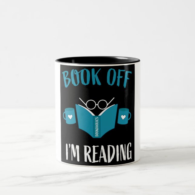 National Reading Month March  Two-Tone Coffee Mug (Center)