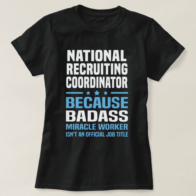 National Recruiting Coordinator T-Shirt (Design Front)