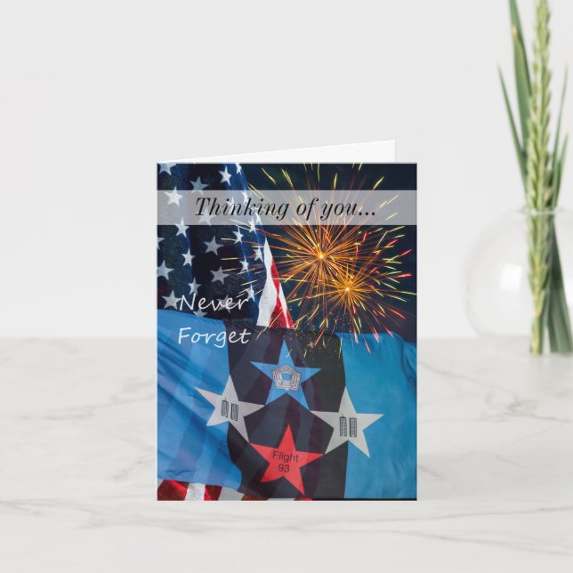 National Remembrance Never Forget Thinking Of You Card (Front)