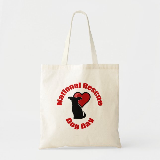 National Rescue Dog Day Tote Bag (Front)