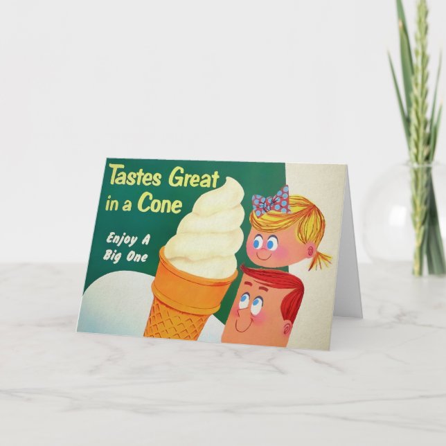 National Retro Ice Cream Day Card (Front)