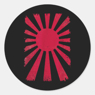 National Roots Imperial Japan Men Women Rising Sun Classic Round Sticker