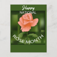 National Rose Month Postcard