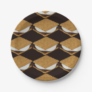 National S’Mores Day Paper Plate