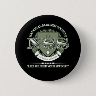 National Sarcasm Society 2 Inch Round Button