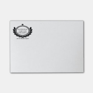 National Sarcasm Society Humour Quote Sarcastic Post-it Notes