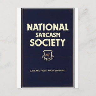 National-Sarcasm-Society Postcard