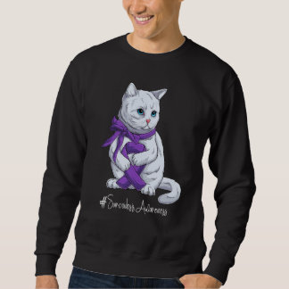 National Sarcoidosis Awareness Month Purple Ribbon Sweatshirt