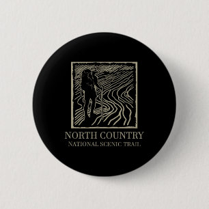 National Scenic Trail - North Country Trail Hiker 2 Inch Round Button