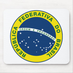 National Seal of Brazil Mouse Pad