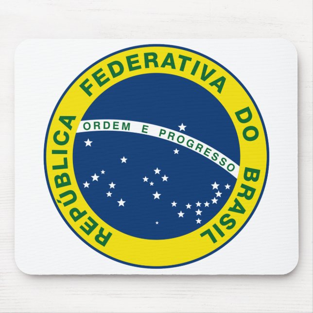 National Seal of Brazil Mouse Pad (Front)