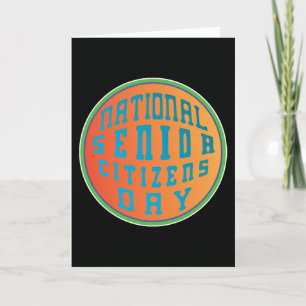 National Senior Citizens Day Psychedelia Card