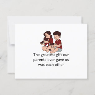 National Siblings Day Postcard