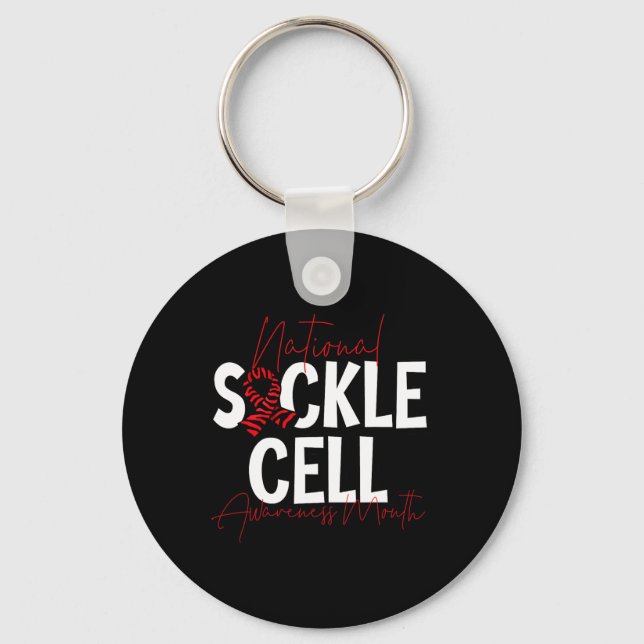 National Sickle Cell Awareness Month 2 Keychain (Front)
