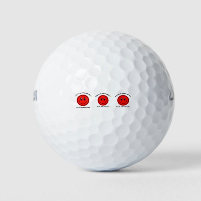 National Smile Day May 31 Golf Balls (Front)