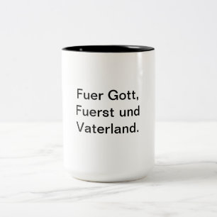 National Sovereignty must stay for Liechtenstein Two-Tone Coffee Mug