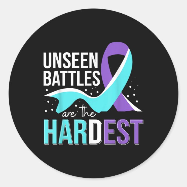 National Suicide Prevention Awareness Month Classic Round Sticker (Front)