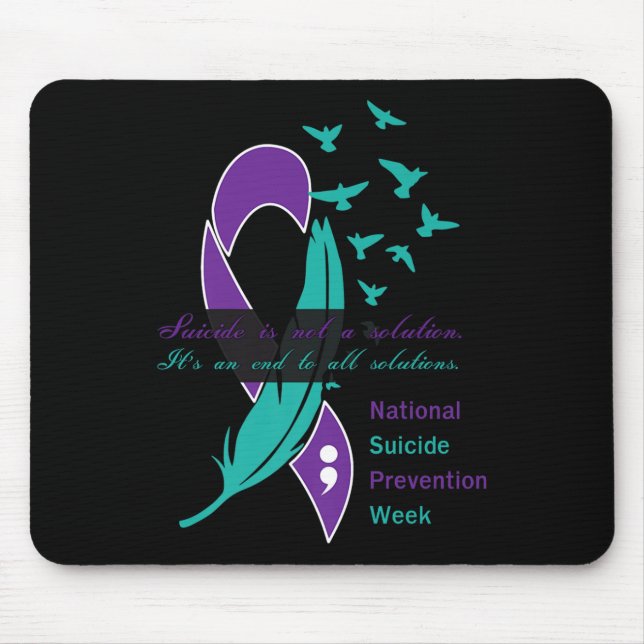 National Suicide Prevention Week Quote Premium  Mouse Pad (Front)