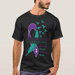 National Suicide Prevention Week Quote V-neck T-Shirt