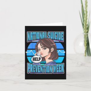 National Suicide Prevention Week Support Mental He Card