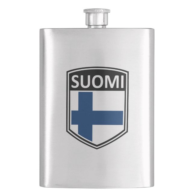 National - Suomi Hip Flask (Front)