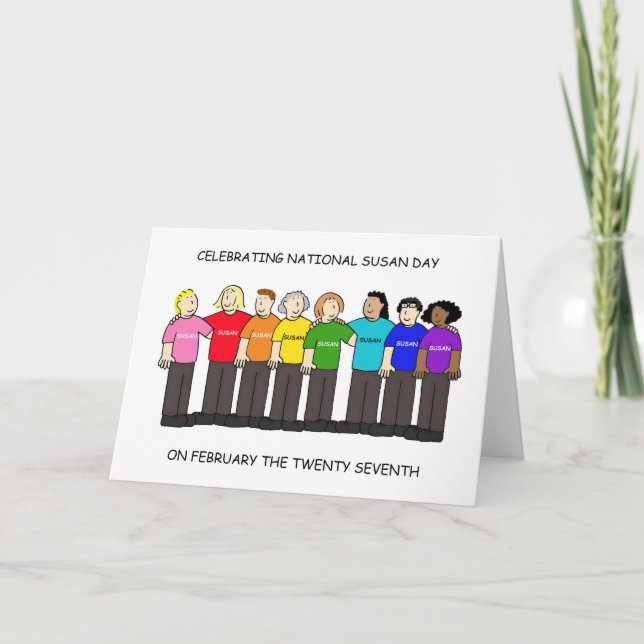 National Susan Day February 27th Card (Front)