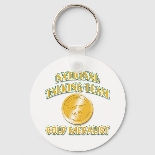 National Talking Team Gold Medallist Keychain (Front)