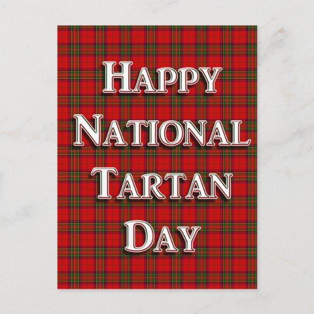 National Tartan Day Postcard (Front)