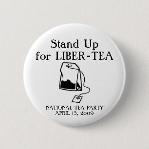 National Tea Party 2 Inch Round Button