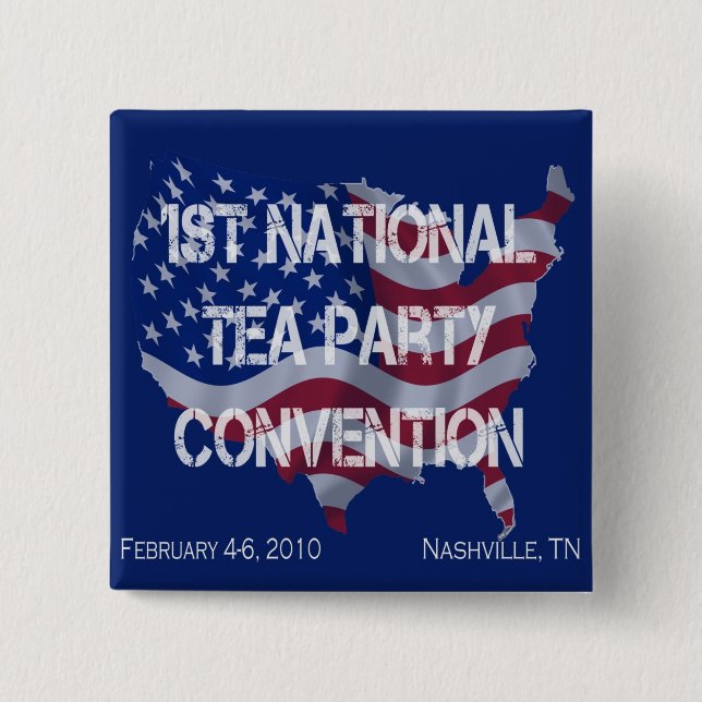National Tea Party Convention Button (Front)