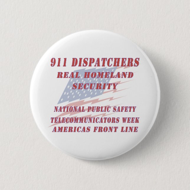 National Telecommunicators Week Americas Front Lin 2 Inch Round Button (Front)