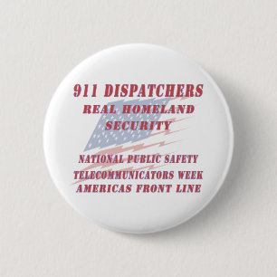 National Telecommunicators Week Americas Front Lin 2 Inch Round Button