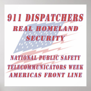 National Telecommunicators Week Americas Front Lin Poster