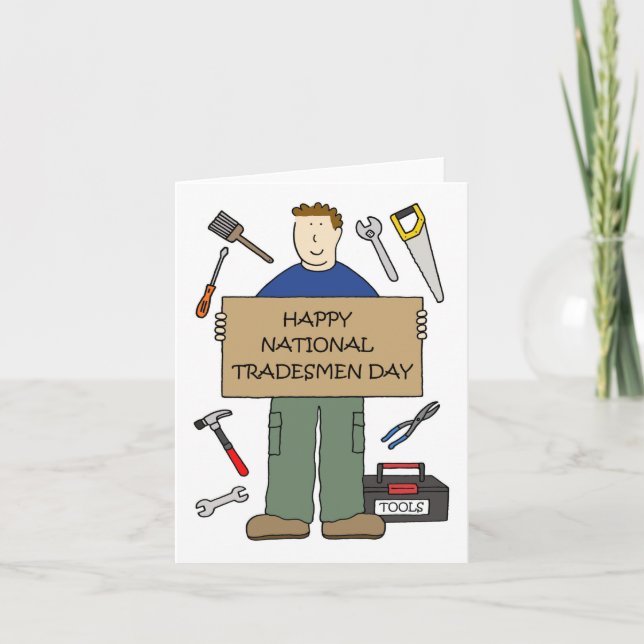 National Tradesmen Day Card (Front)