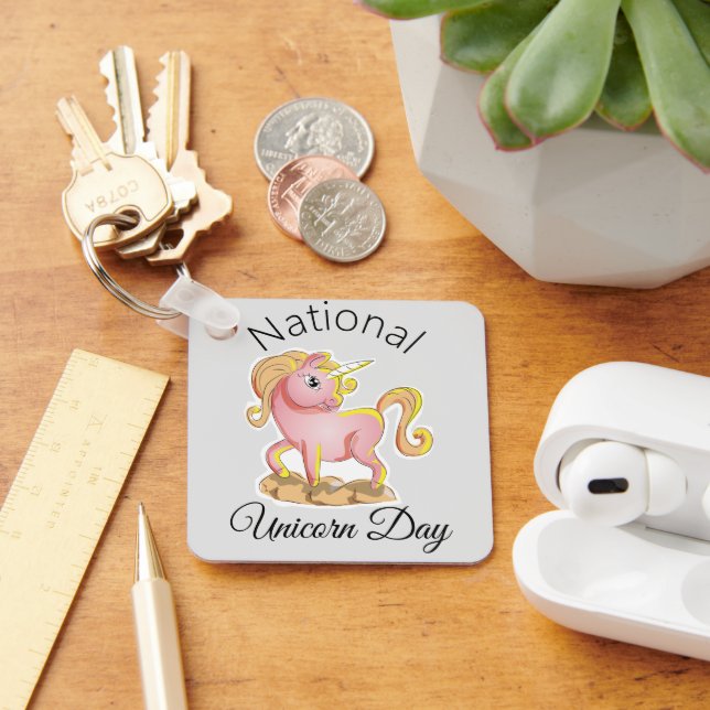 National Unicorn Day Keychain (Desk)