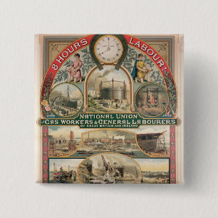 National Union 2 Inch Square Button