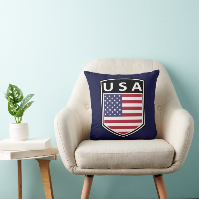 National - USA Throw Pillow (Chair)