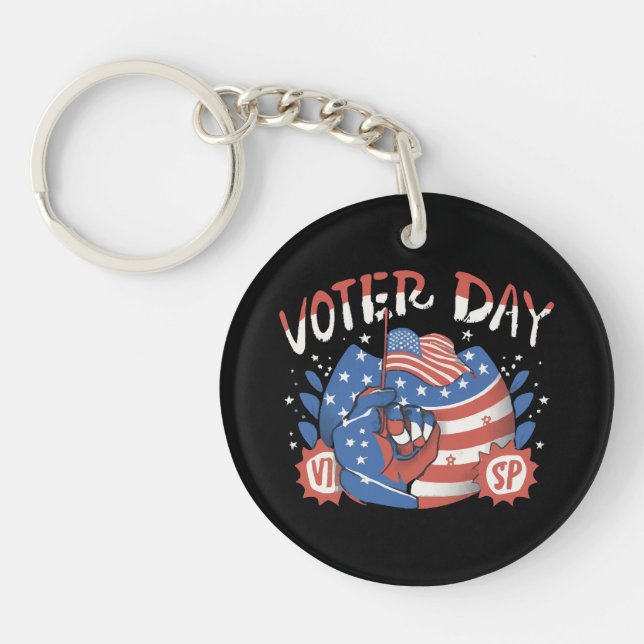 National Voter Registration Day Keychain (Front)