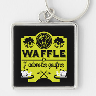 National Waffle Day Keychain