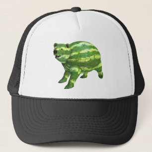 National Watermelon Day Bear Trucker Hat
