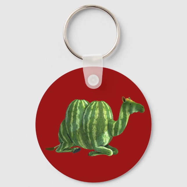National Watermelon Day Dromedary Keychain (Front)