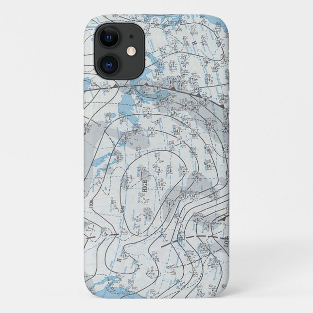 National Weather Map Case-Mate iPhone Case (Back)