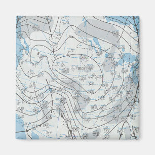 National Weather Map Magnet
