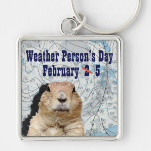 National Weather Person’s Day February 5 Keychain