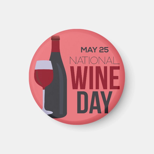 National Wine Day Magnet (Front)