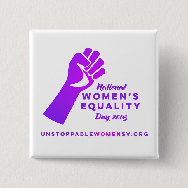 National Women's Equality Day Button (Front)