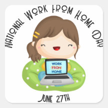 National Work From Home Day Custom